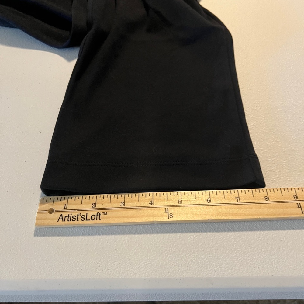 Croft & Barrow Black Stretch Cotton Pull-On Straight Leg Pants Pockets XL Short - Picture 4 of 12